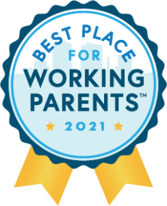 Best Place for Working Parents 2021 seal