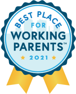 Best Place for Working Parents 2021 seal
