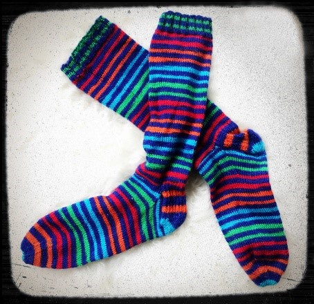 Knitted socks by JuJu Knits