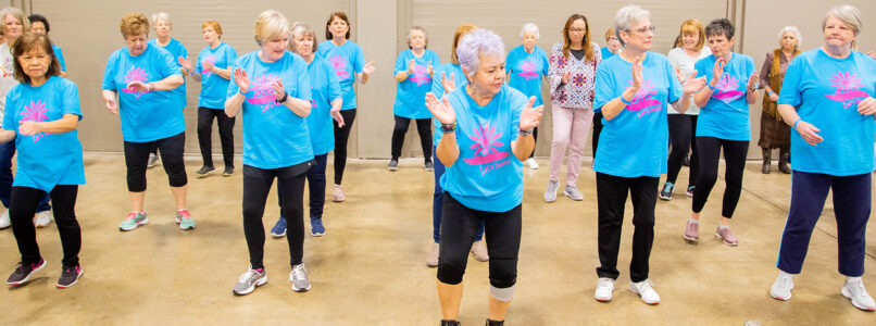 Seniors participate at the Arlington Aging Well Ecpo.