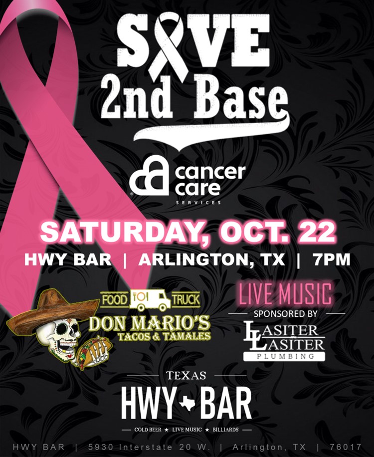 Save 2nd Base Fundraiser at HWY BAR