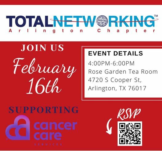 TotalNetworking Arlington Chapter Feb 16 Flyer
