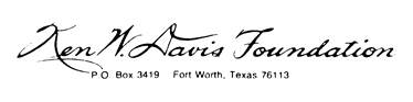 Ken W. Davis Foundation