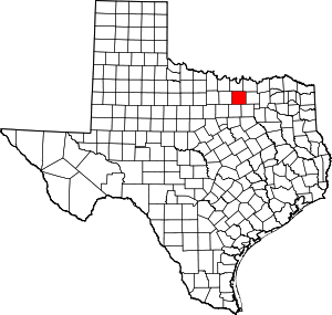 Map of Denton County, Texas
