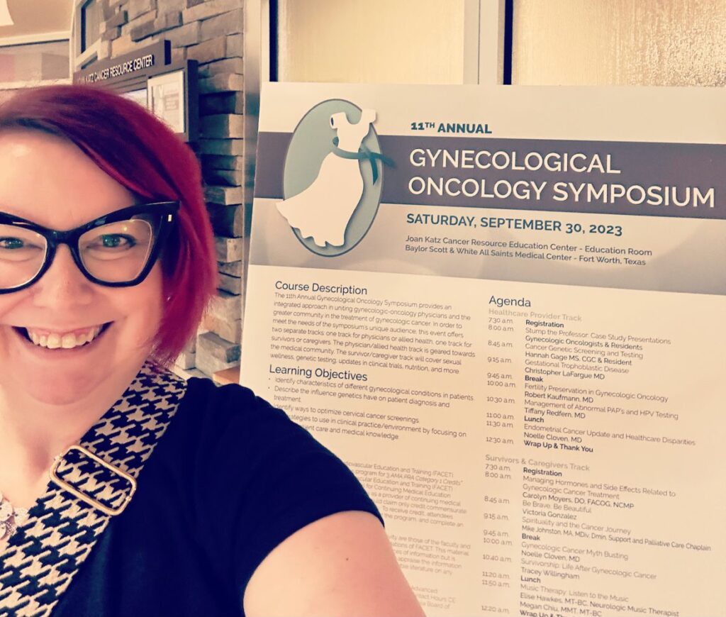 Tracey Willingham at the 11th Gynecological Oncology Symposium.