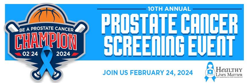 10th Annual Healthy Lives Matter Prostate Cancer Screening Event English Flyer