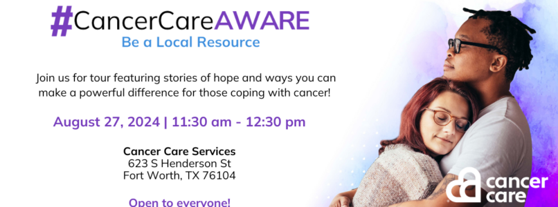 #CancerCareAWARE Tour flyer for August 27th, 2024