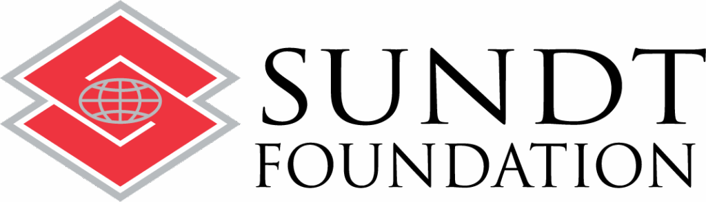 Sundt Foundation logo with a large, red "s"